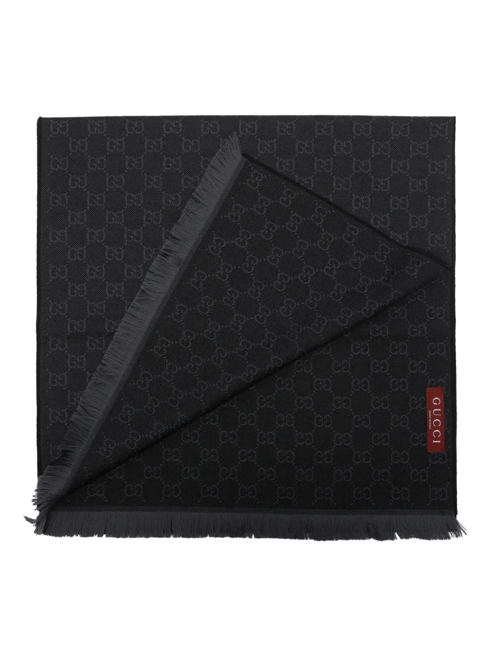 Gucci Sjaal met GG-patroon - Zwart
