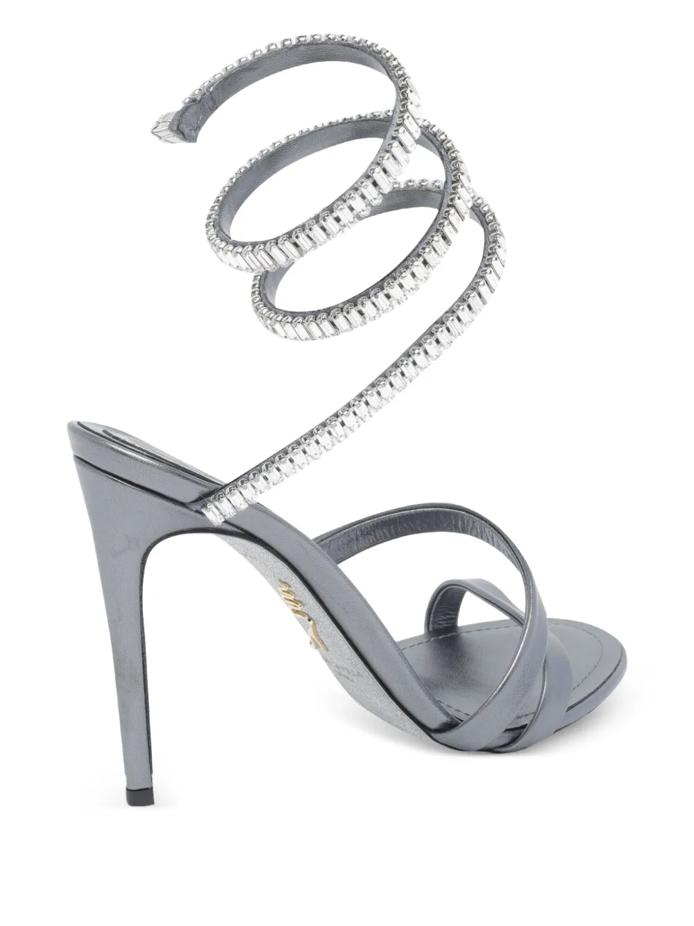 René Caovilla 105mm pumps verfraaid met kristallen Grijs