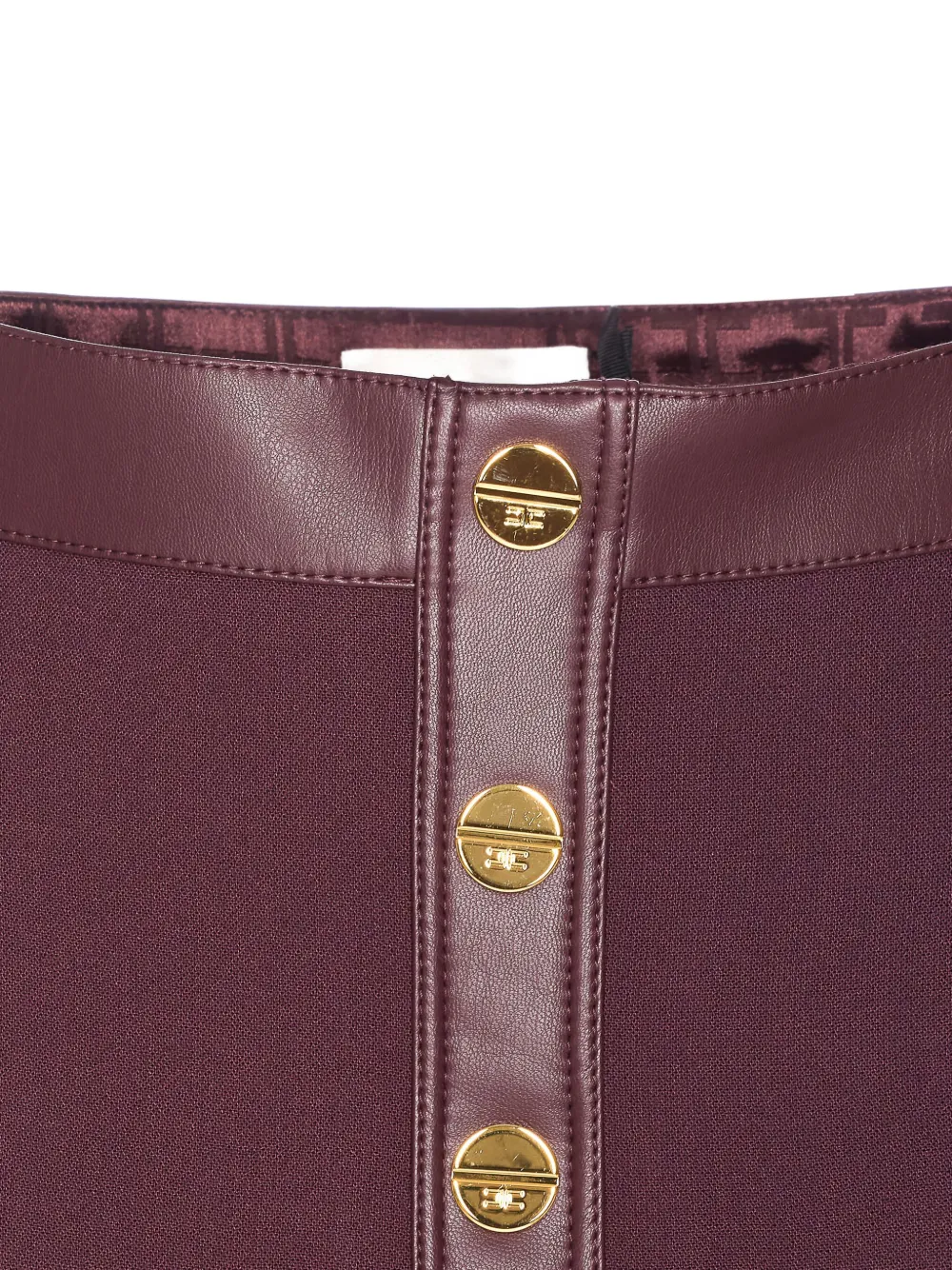 Elisabetta Franchi Button-down mini-rok Rood