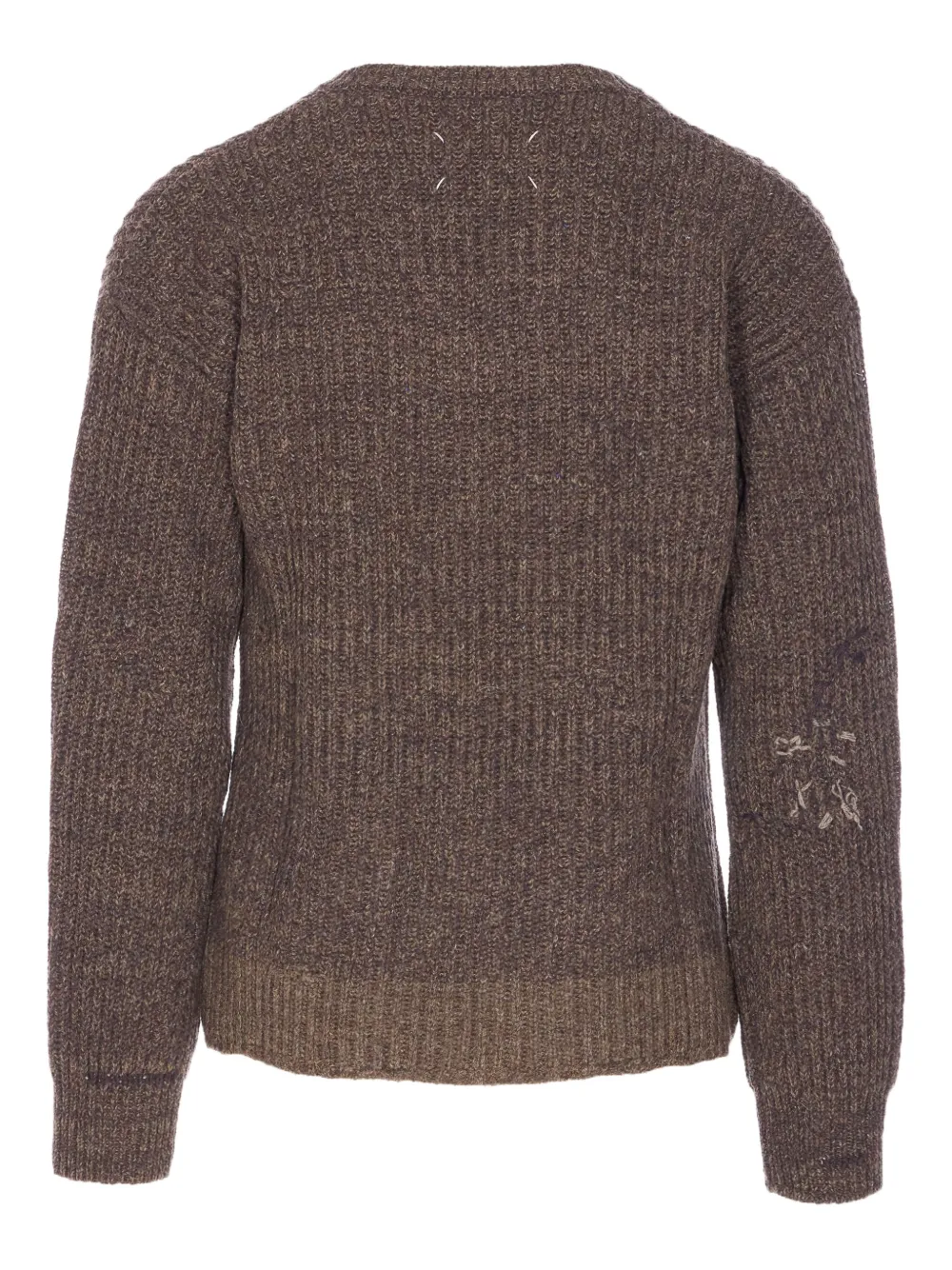 Maison Margiela four stitch-logo sweater - Bruin