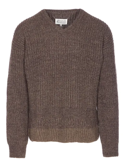 Maison Margiela suéter con logo de cuatro costuras