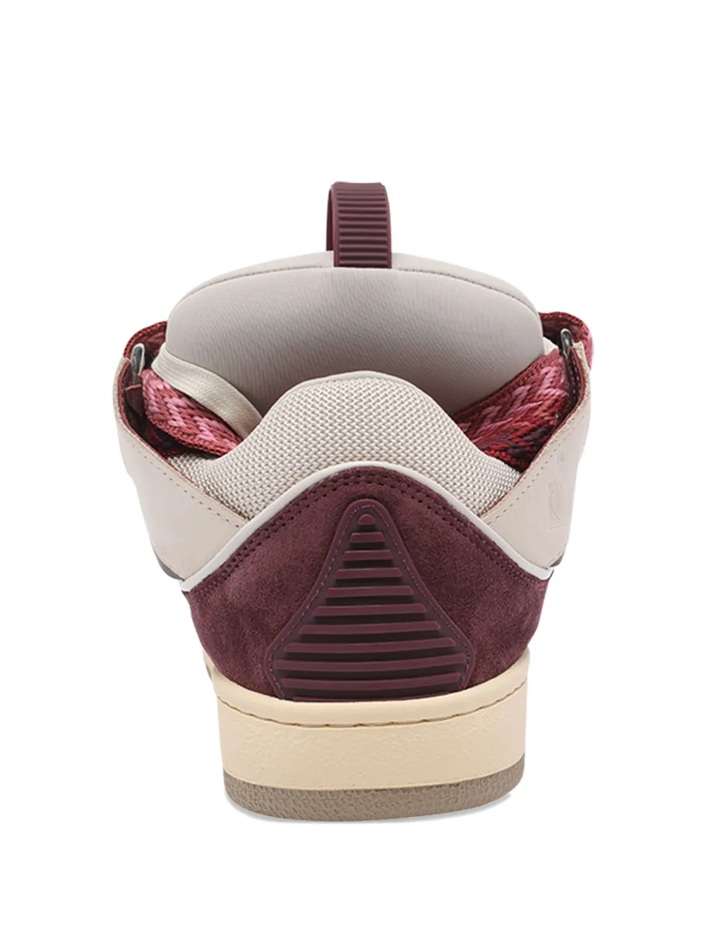 Lanvin Chunky Lace Low Top Sneakers In Red