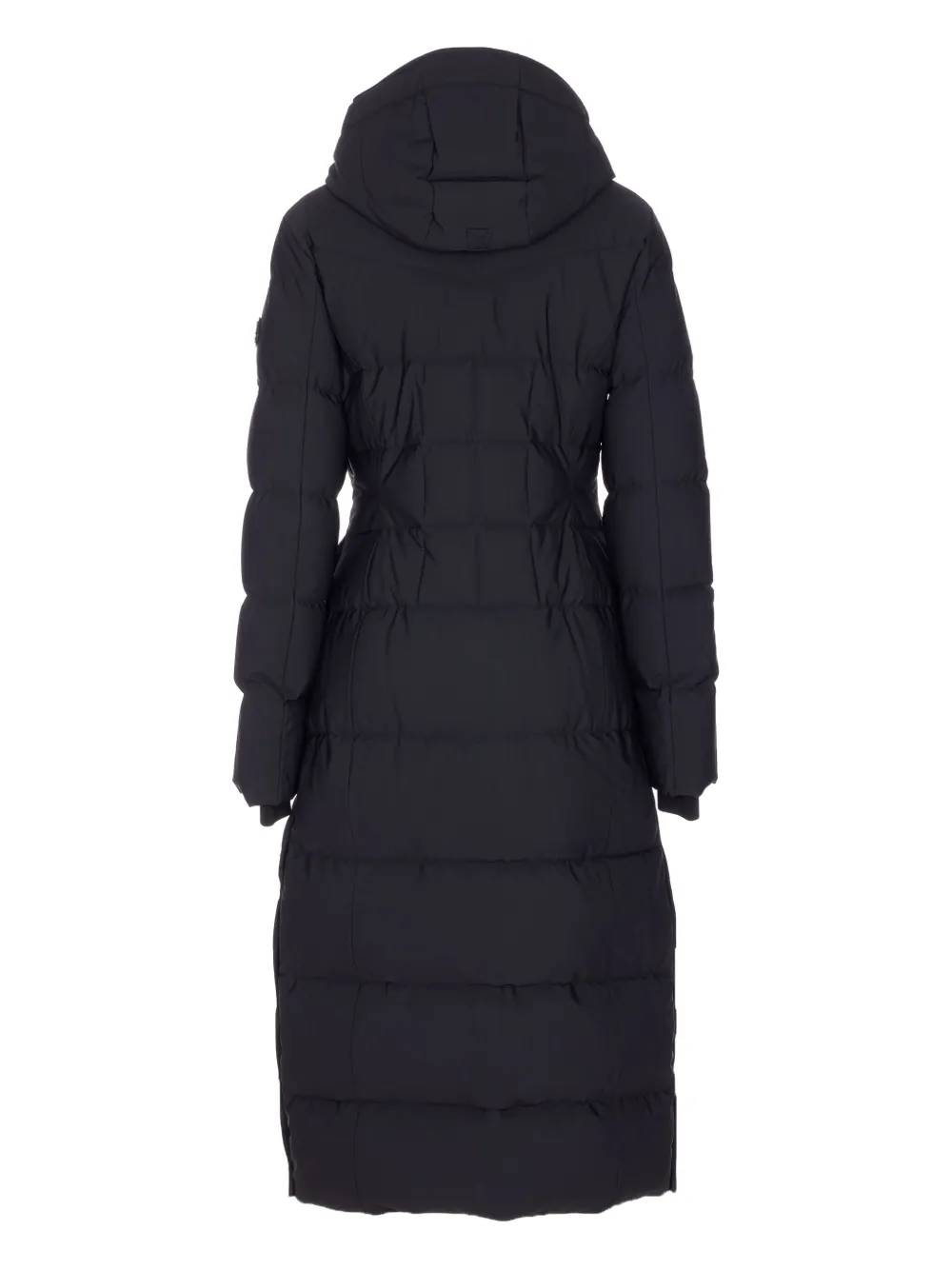 Moose Knuckles Logo-patch Parka In Black