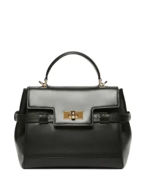 Max Mara レザー トートバッグ | ブラック | FARFETCH JP