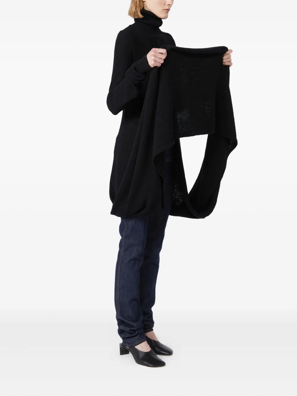 Max Mara top tejido drapeado con cuello vuelto | Tops tejidos | Image 2