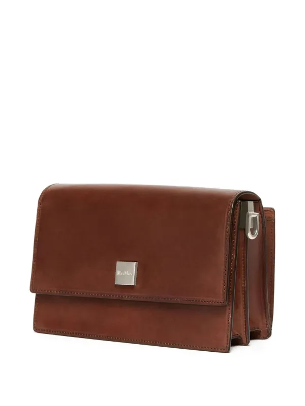 Max Mara Small Biancaroughs Leather Shoulder Bag | Brown | FARFETCH