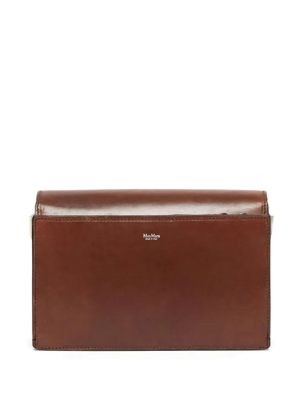 Max Mara Biancaroughs leather shoulder bag - Bruin