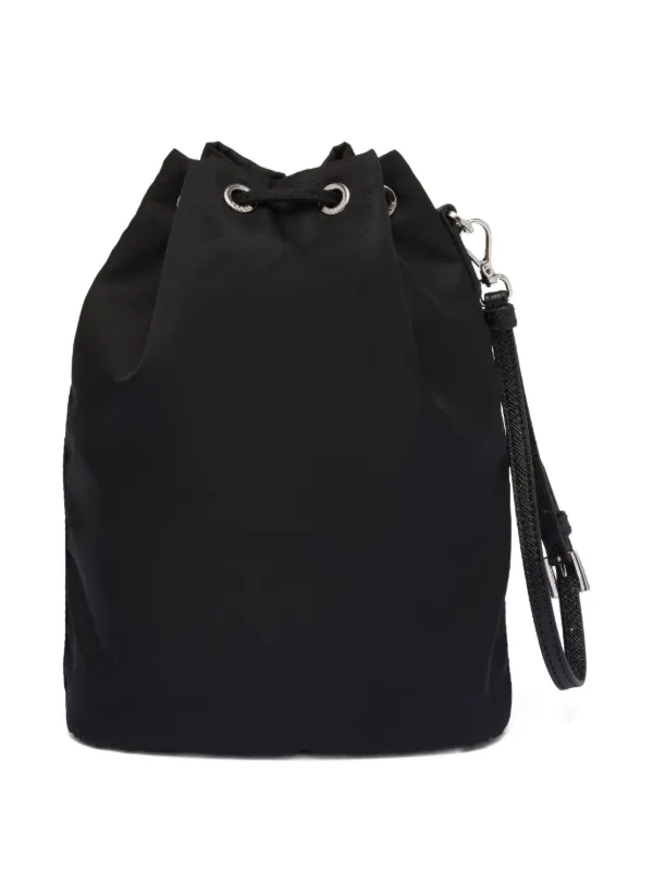 Prada ドローストリング クラッチバッグ | ブラック | FARFETCH JP