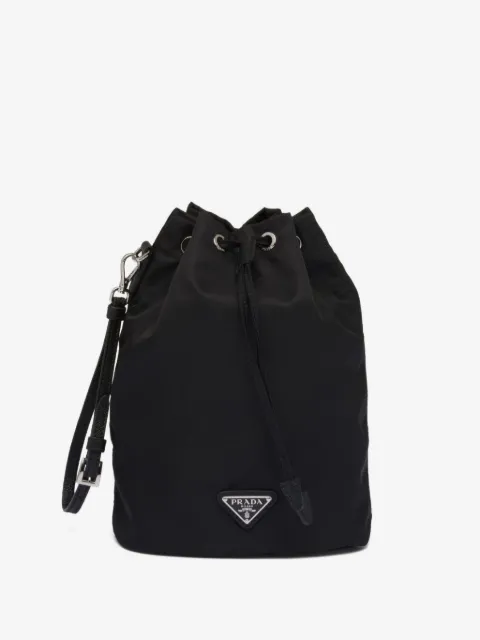 Prada drawstring bucket clutch
