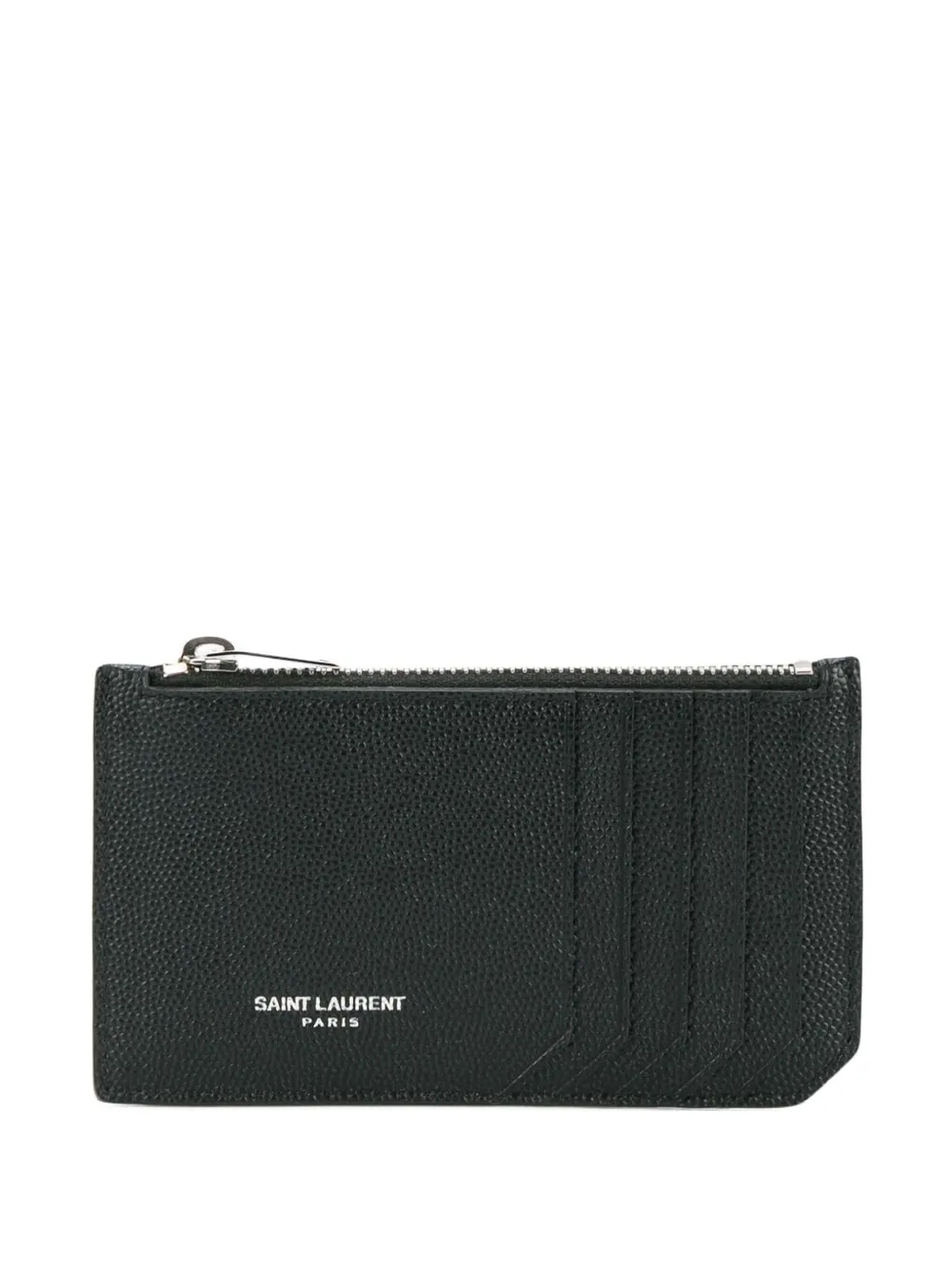 Saint Laurent logo-detail card holder | Black | Image 1
