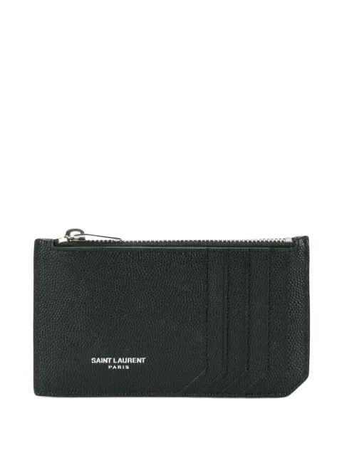 Saint Laurent logo-detail card holder
