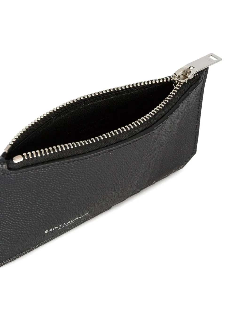 Saint Laurent Pasjeshouder met logodetail Zwart