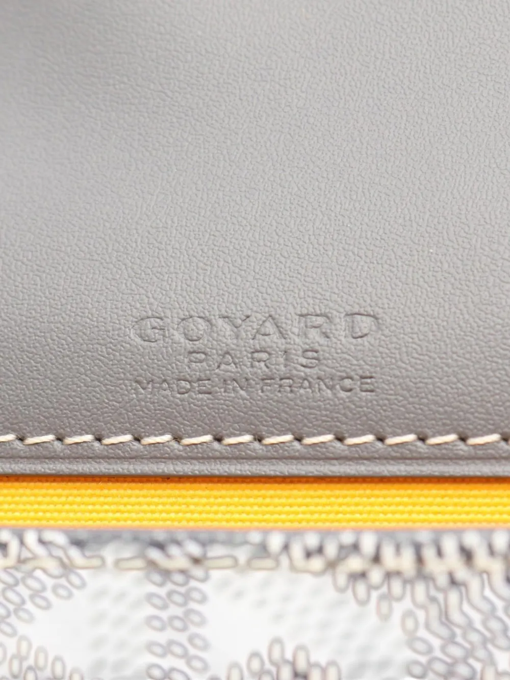 Pre-owned Goyard 2024 Mini Ine Monte Carlo Clutch Pouch In Gray