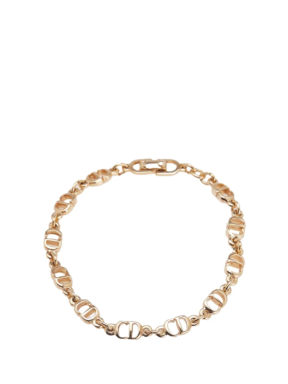 Christian Dior Pre-Owned 20th Century Gold Plated CD Logo Chain Christian Dior Pre-Owned 20th Century Gold Plated CD Logo Chain