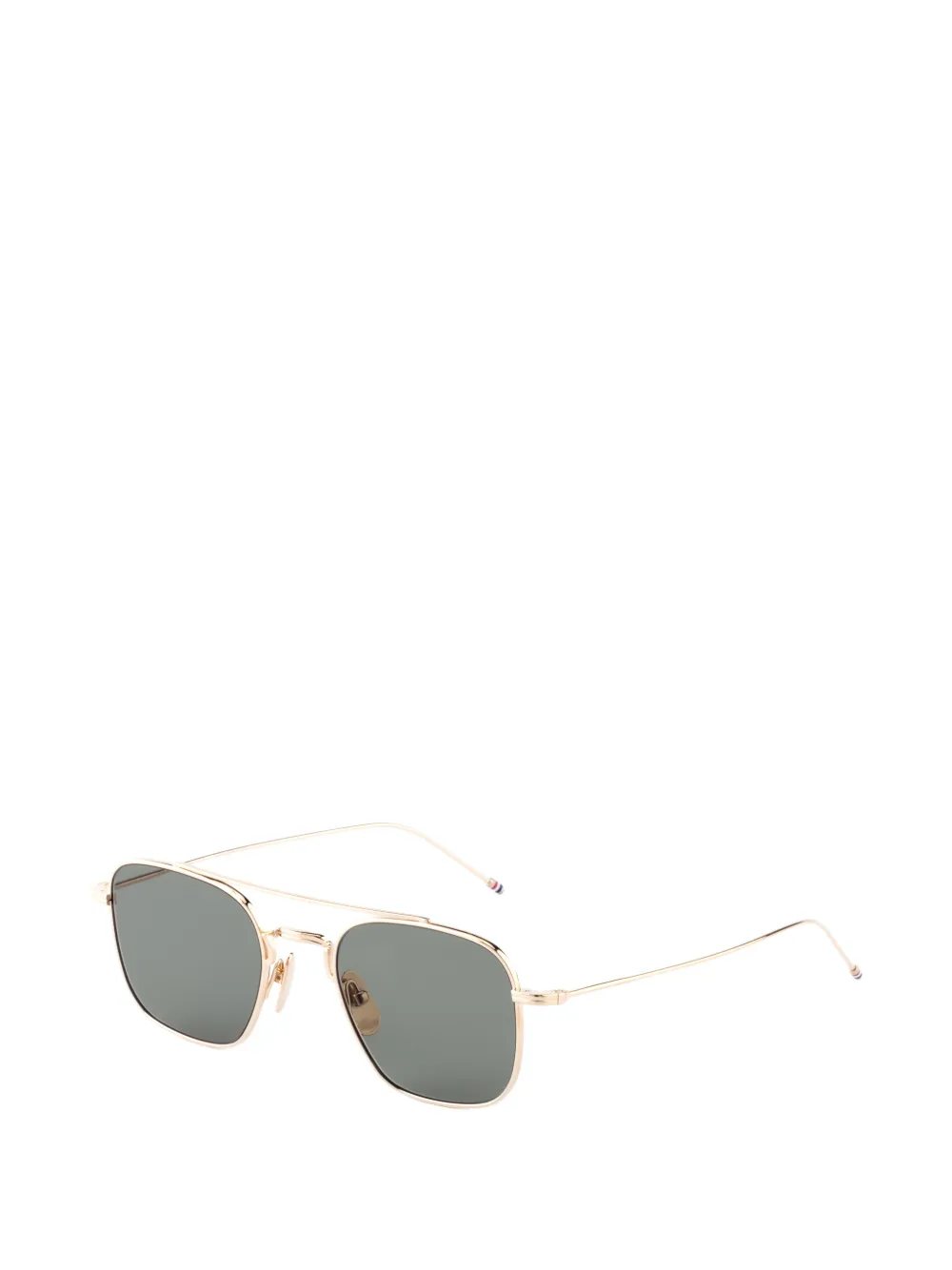 Thom Browne Eyewear Zonnebril met rond montuur Goud