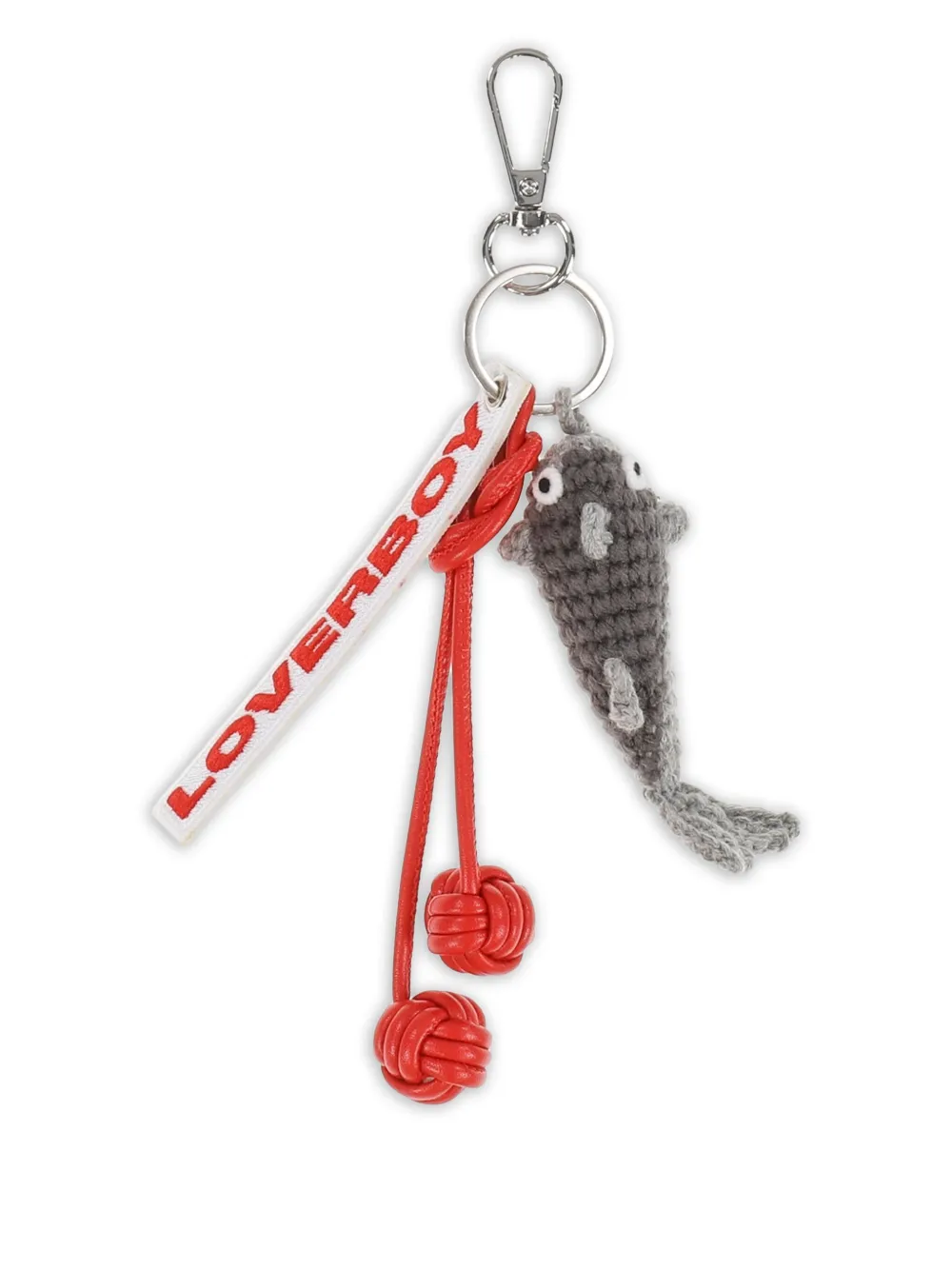 Charles Jeffrey Loverboy Fish knotted keyring | Grey | Image 1
