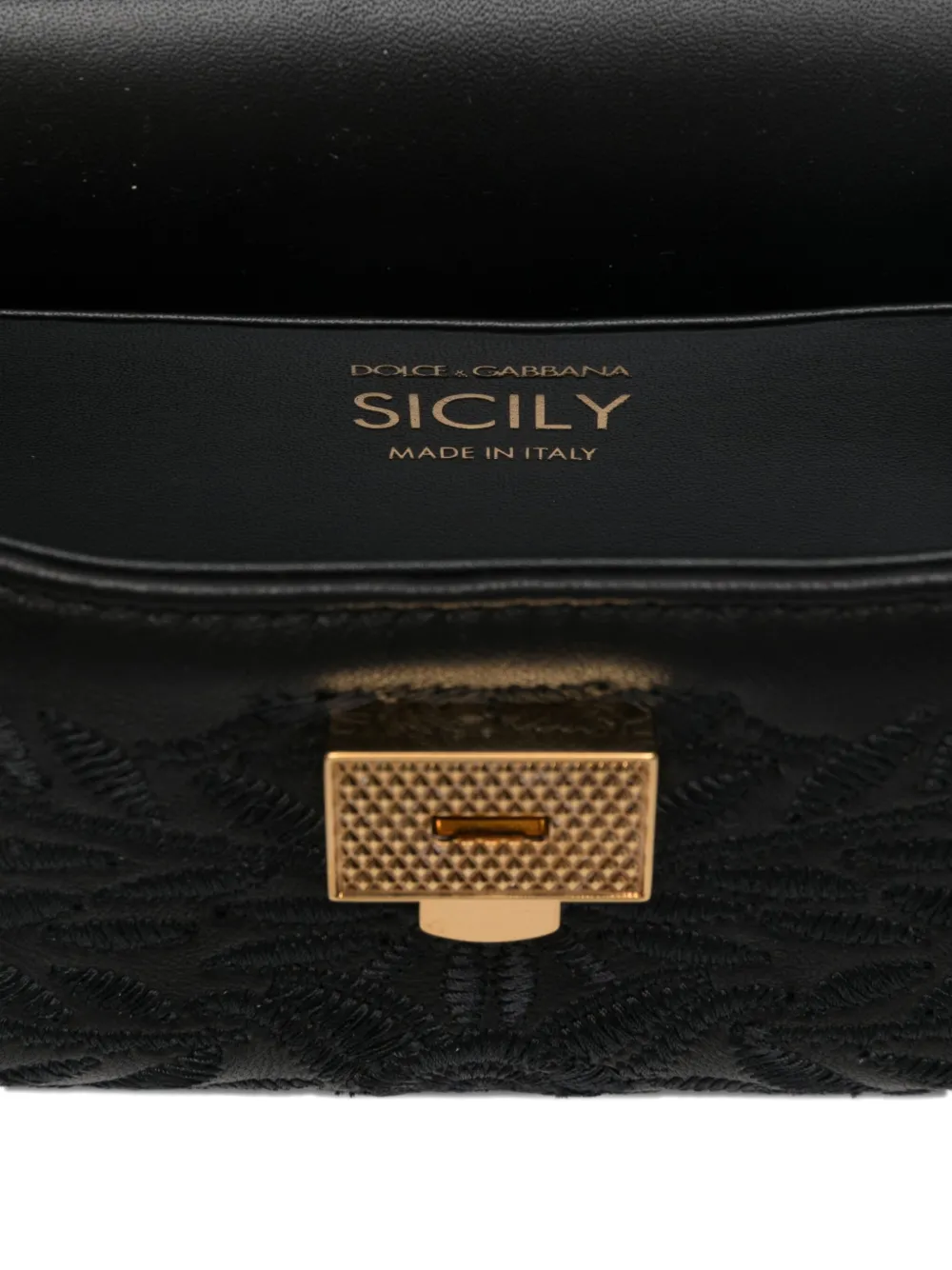 Dolce & Gabbana Small Sicily Floral-embroidered Tote Bag In Pink