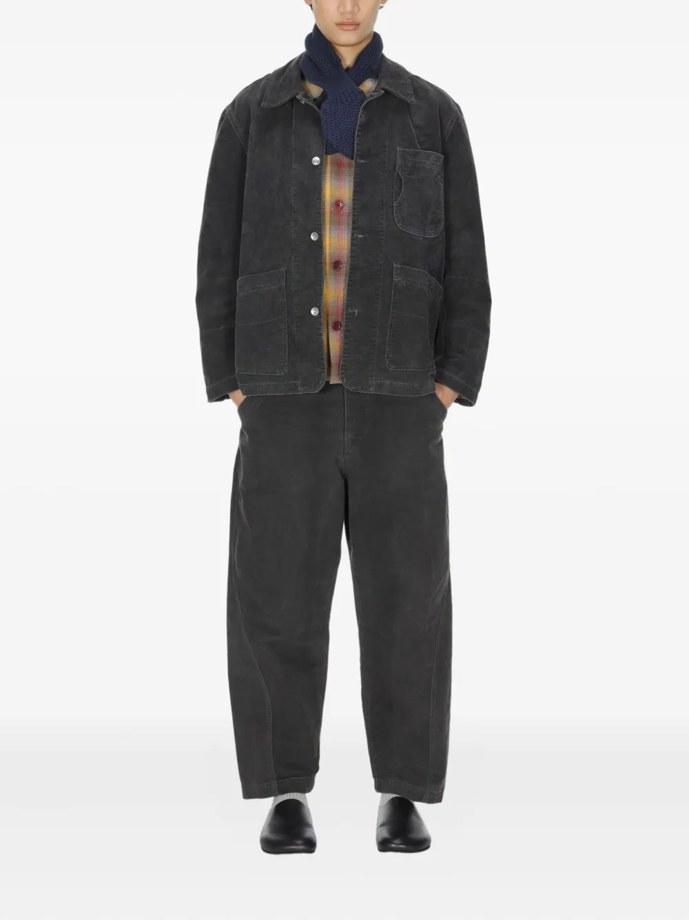 YMC twisted-seam trousers | Grey | Image 1