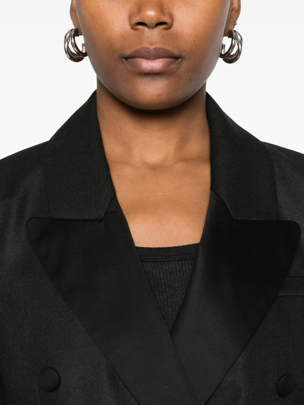 MAISON HOTEL Frank blazer met dubbele rij knopen Zwart