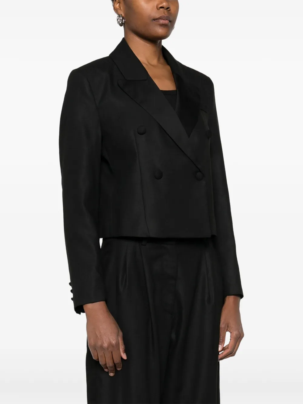 MAISON HOTEL Frank blazer met dubbele rij knopen Zwart