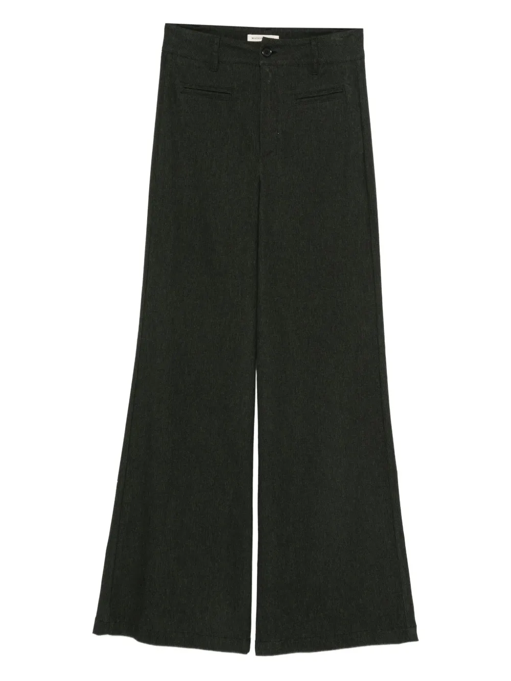 MAISON HOTEL Carlo flared trousers - Schwarz
