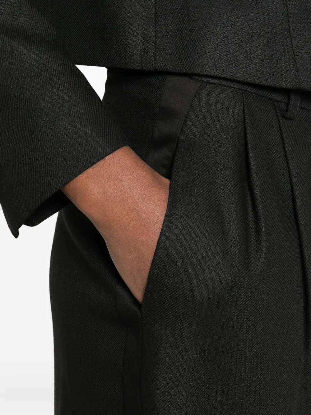 Maison Hotel Sinatra Tailored Trousers In Black