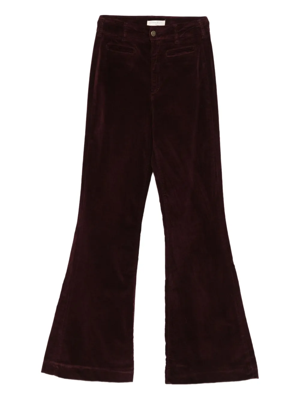 MAISON HOTEL corduroy flared trousers | Red | Image 1