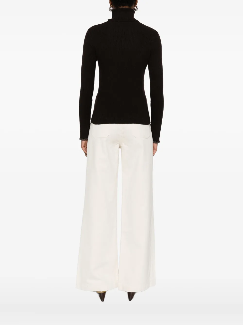 Maison Hotel Roll-neck Sweater In Brown