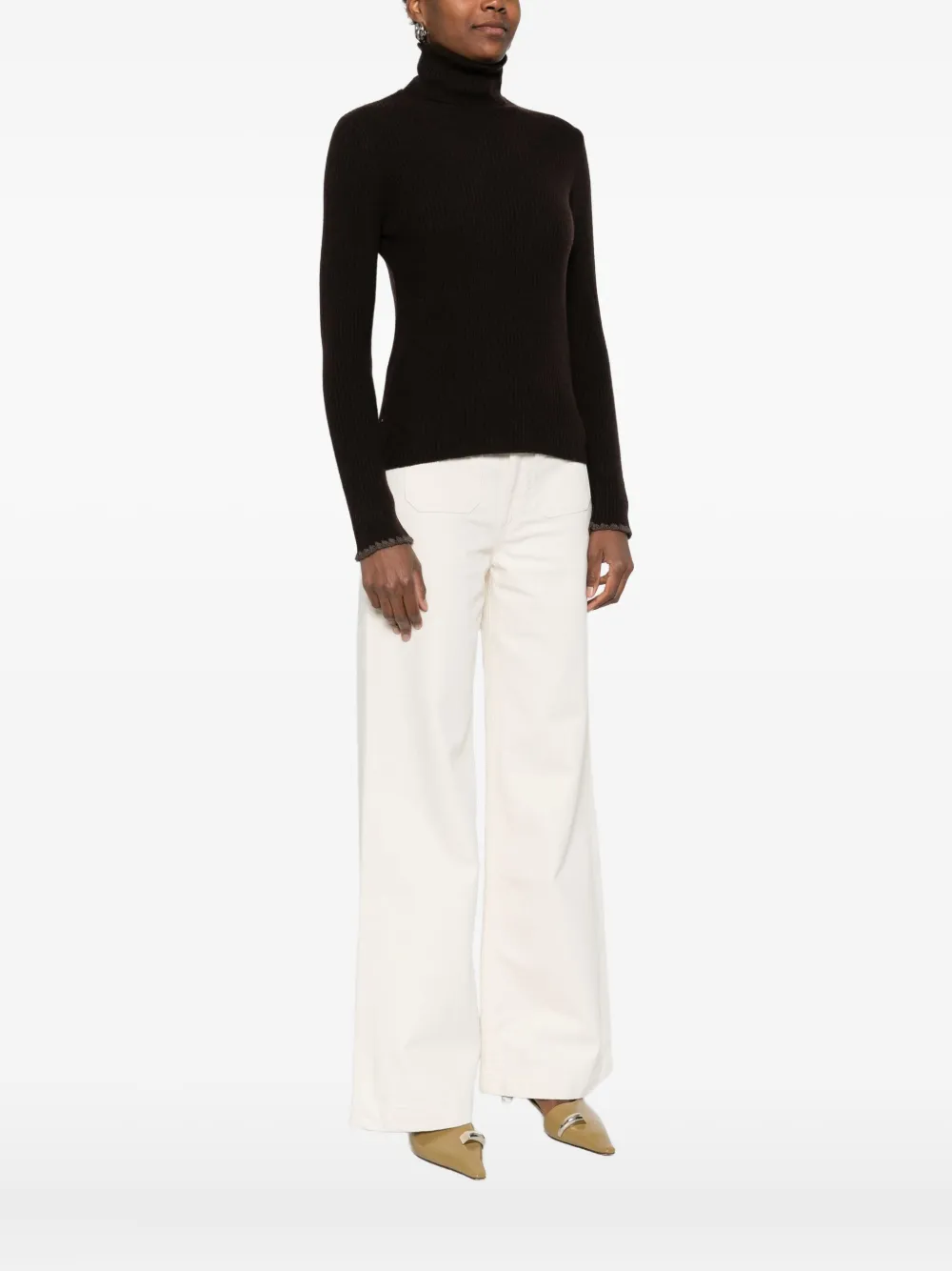 Maison Hotel Roll-neck Sweater In Brown