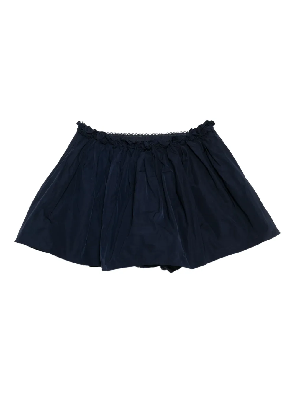 SHUSHU/TONG Mini-rok met bloementaille - Blauw