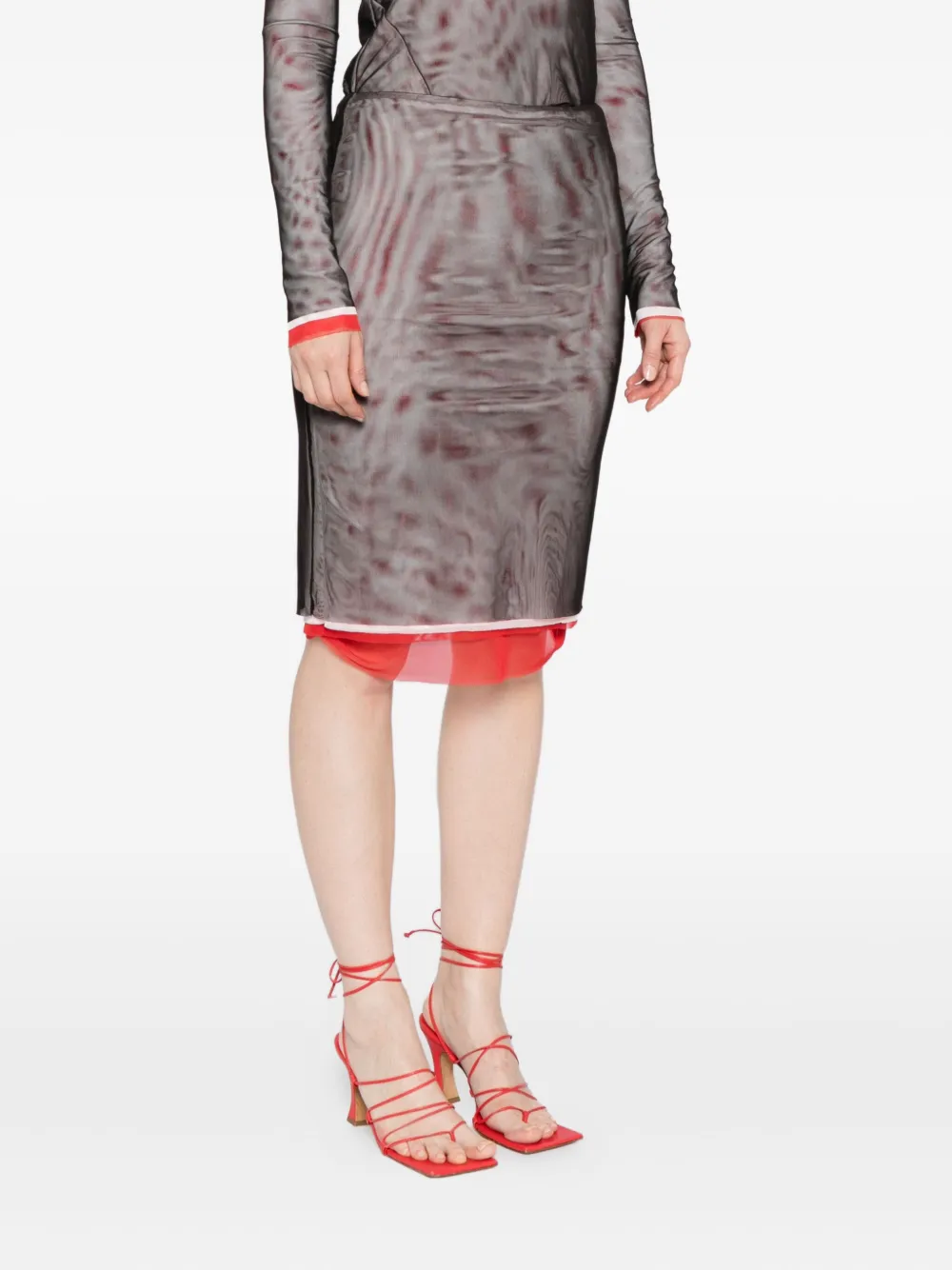 Msgm Gonna Skirt In Purple
