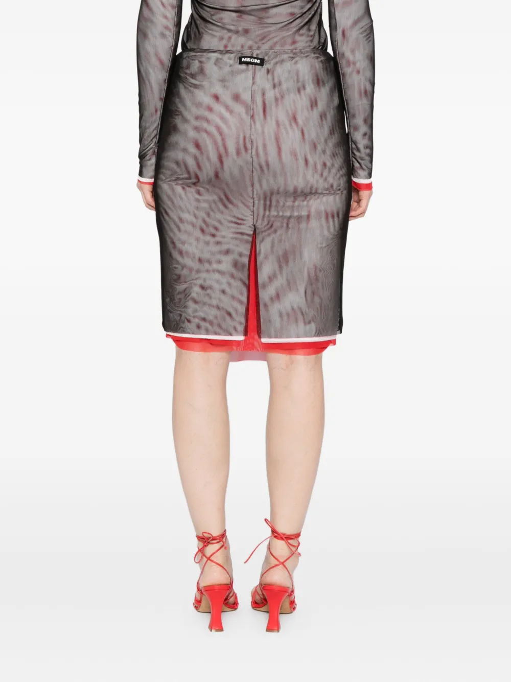 Msgm Gonna Skirt In Purple
