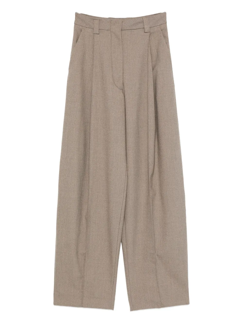 THELATEST pleated straight-leg trousers | Neutrals | Image 1