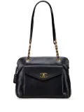 CHANEL Pre-Owned 1994-1996 Caviar Front Pocket Chain tote bag - Black