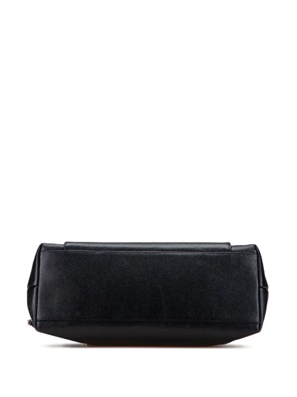 CHANEL Pre-Owned 1994-1996 Caviar Front Pocket Chain Tote Bag