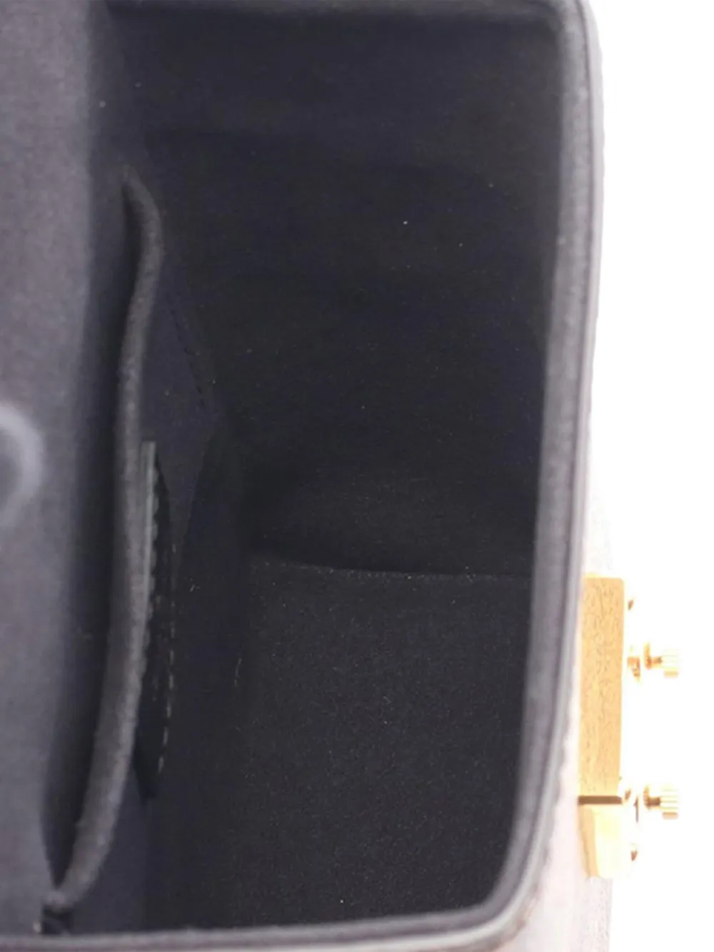 Pre-owned Louis Vuitton 2021-2025 Monogram Reverse Camera Box Satchel In Black