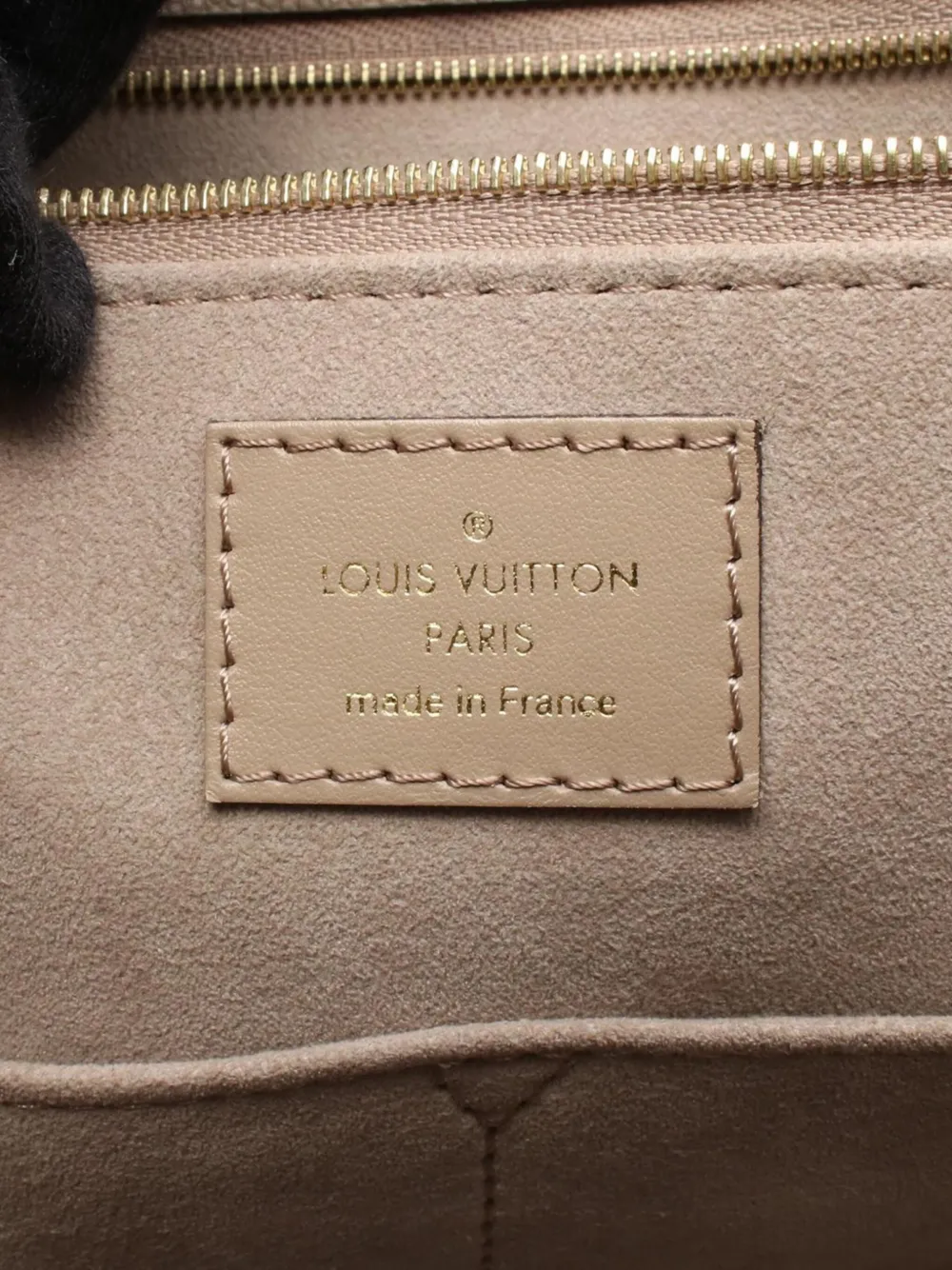 Pre-owned Louis Vuitton 2021-2025 Monogram Empreinte Onthego Mm Satchel In Brown