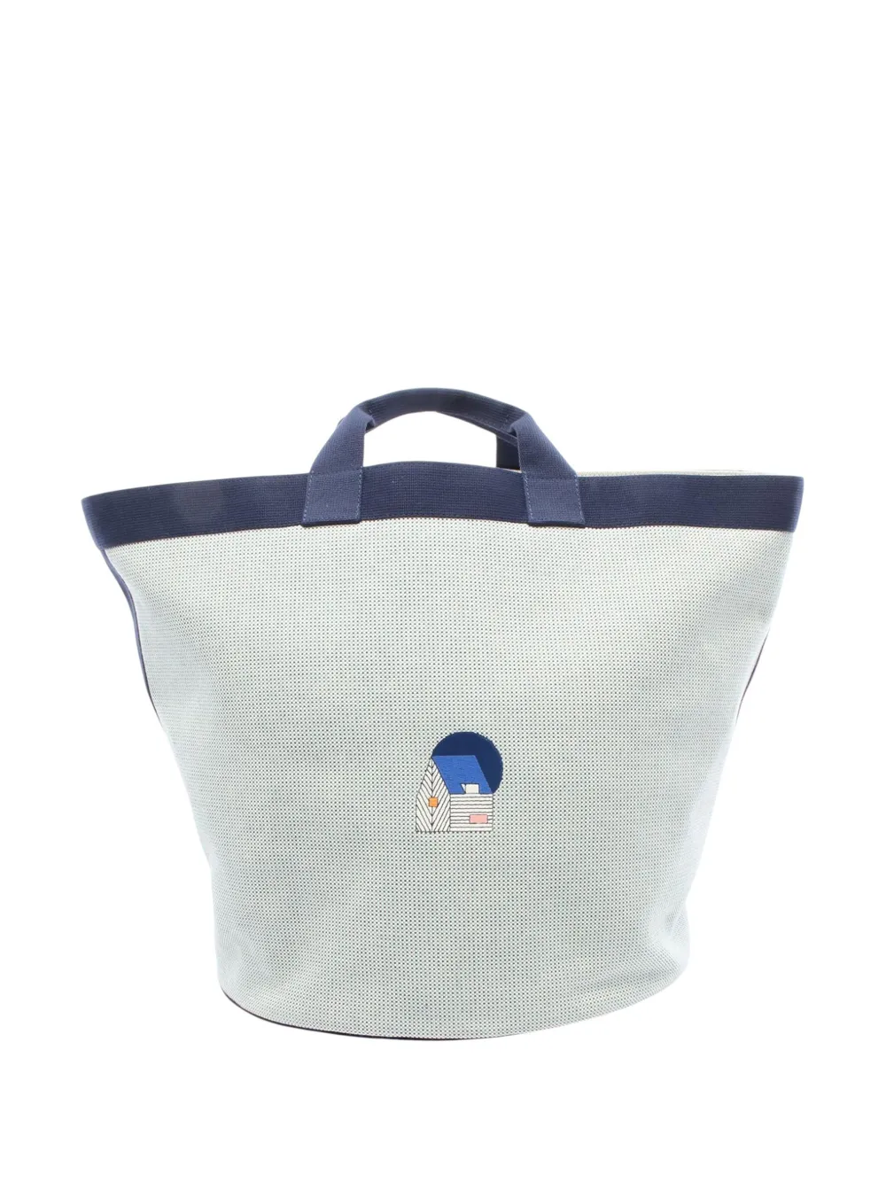 Hermès Pre-Owned 2010-2025 Toile Basket tote bag - ブルー Hermès Pre-Owned 2010-2025 Toile Basket tote bag - ブルー