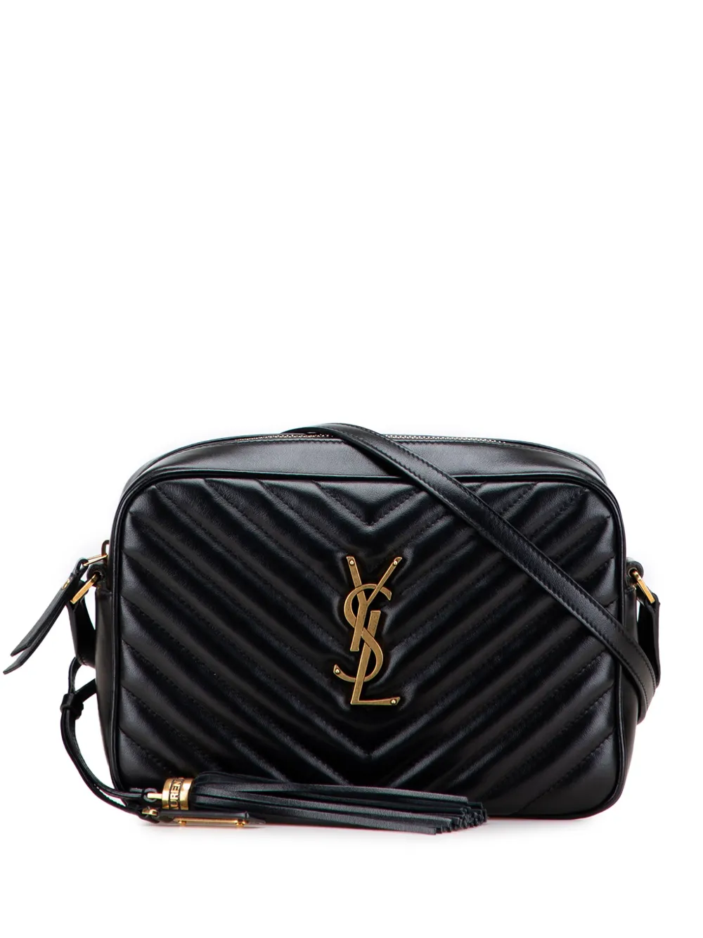 Saint Laurent Pre-Owned 2019 Matelasse Leather Monogram Lou Camera Bag Saint Laurent Pre-Owned 2019 Matelasse Leather Monogram Lou Camera Bag