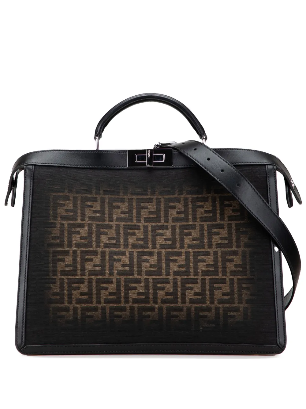 Fendi Pre-Owned 2000-2010 Medium Zucca Peekaboo ISeeU Briefcase Fendi Pre-Owned 2000-2010 Medium Zucca Peekaboo ISeeU Briefcase