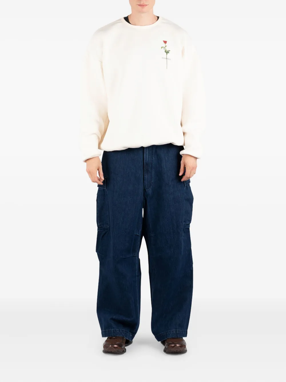 Société Anonyme cotton cargo jeans - Blauw