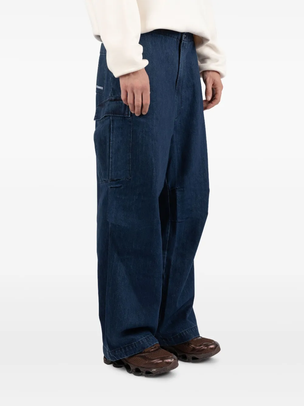 Société Anonyme Katoenen cargo jeans Blauw