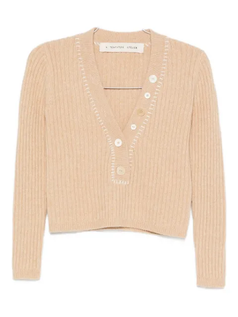 A Tentative Atelier suéter corto