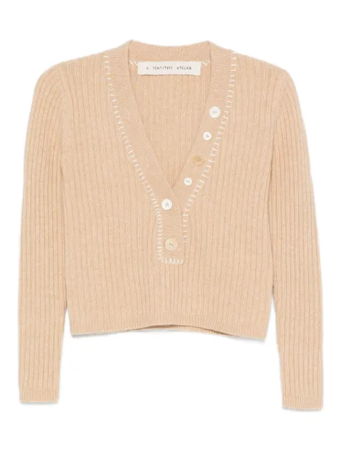 A Tentative Atelier cropped jumper