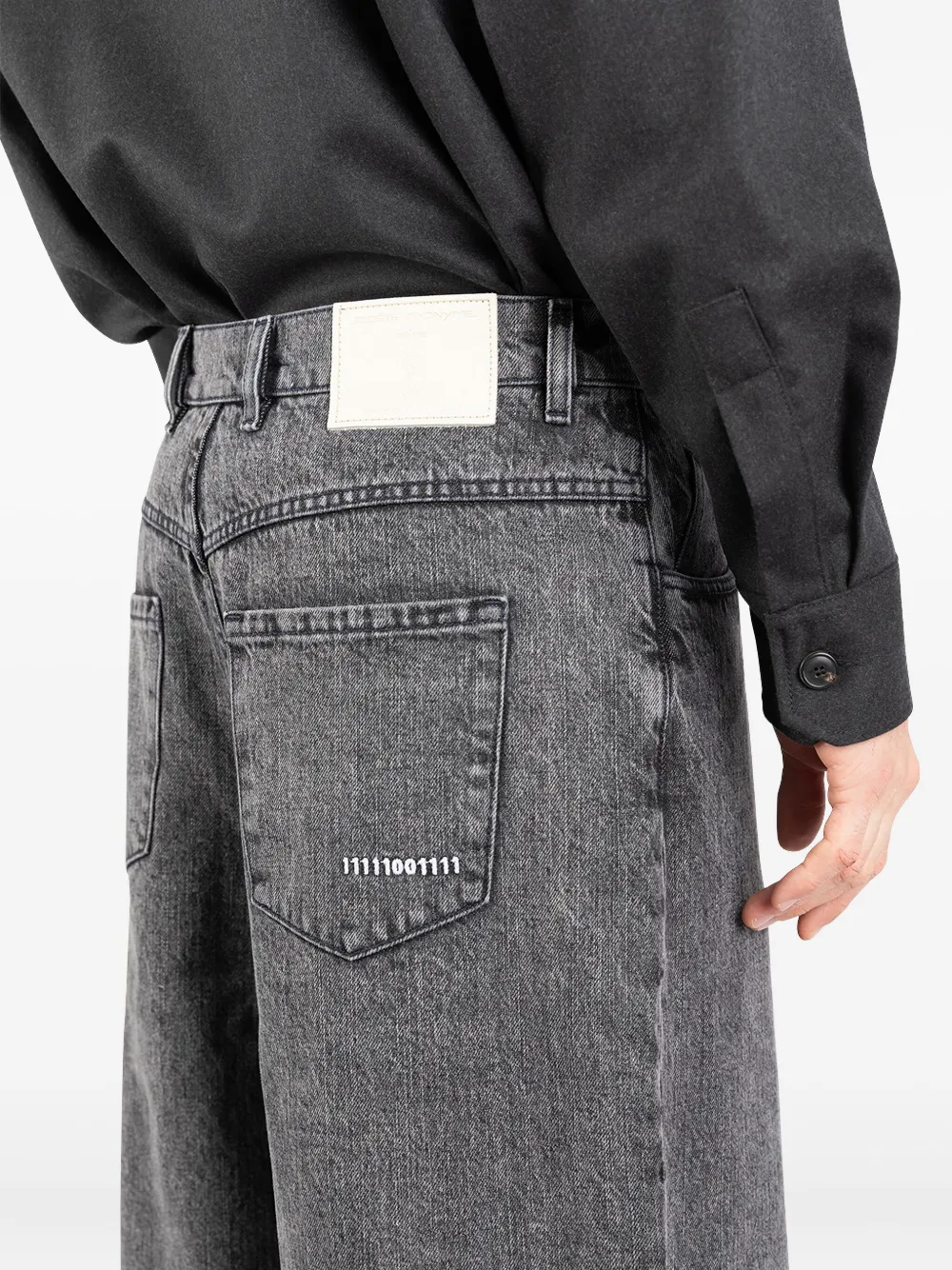 Société Anonyme Denim jack met strikdetail Grijs