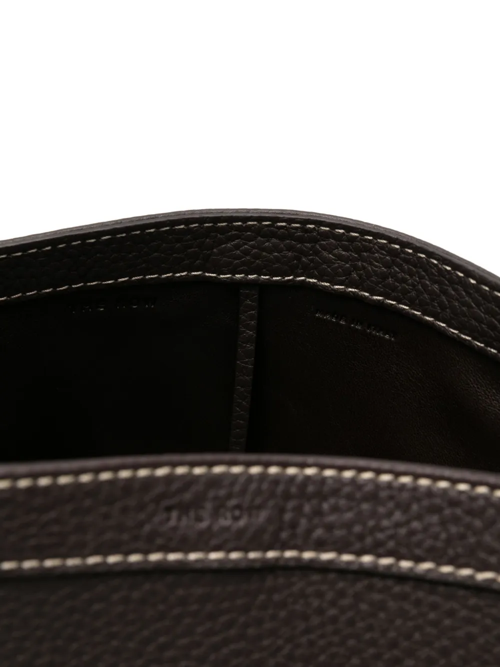 The Row Contrast-stitching Tote Bag In Brown