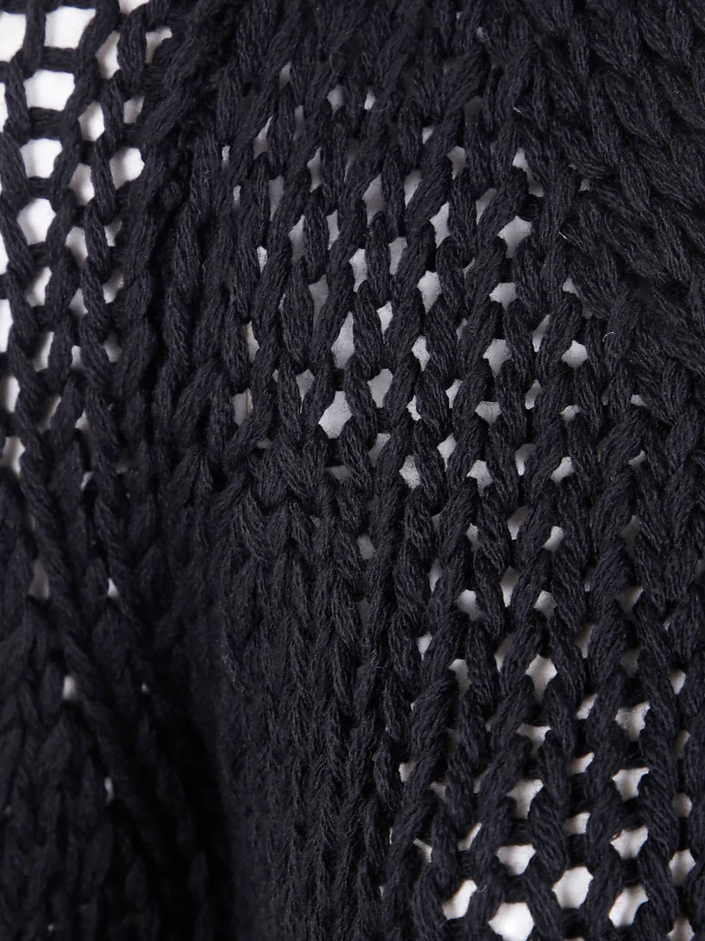 SAPIO Opengebreide trui Zwart