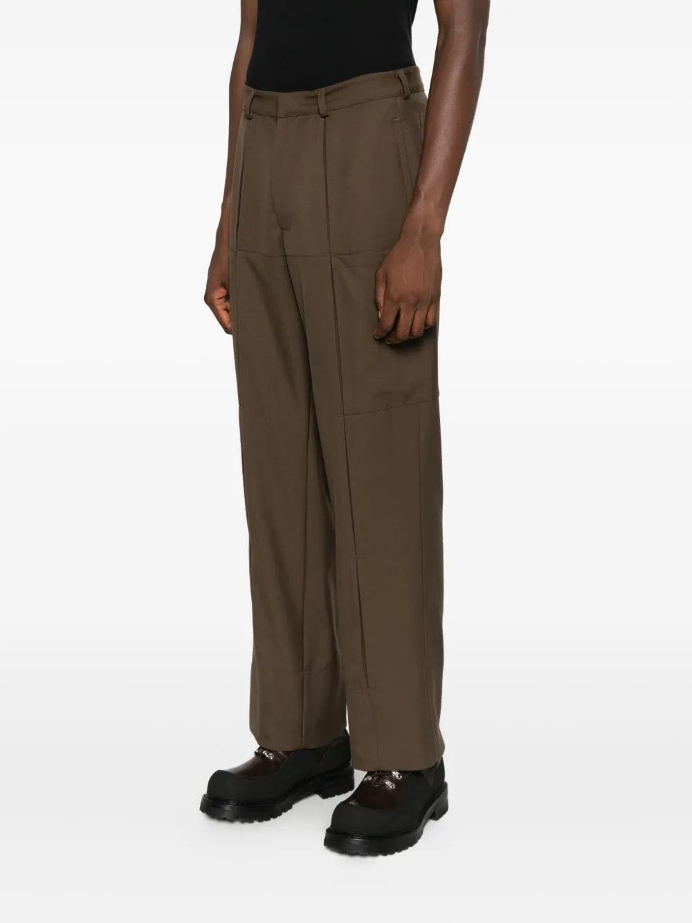  Notrainproof Panelled Trousers - Brown 