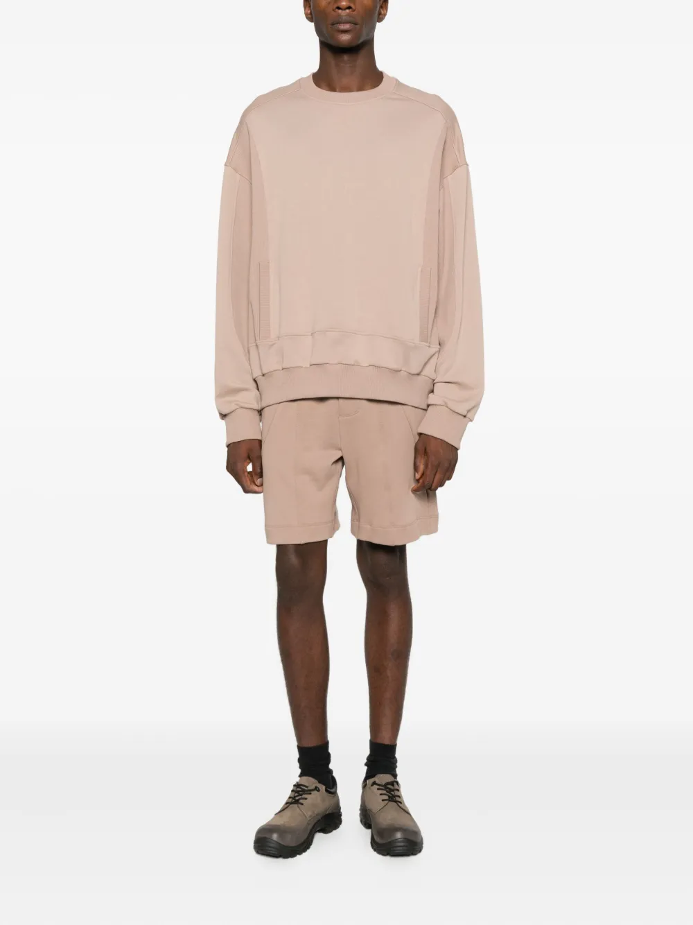 NotRainProof Sweater met vlakken - Beige