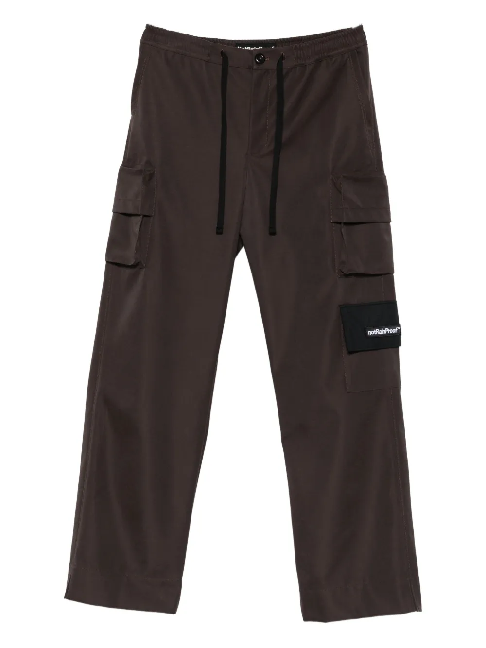 Notrainproof Logo-appliqué Cargo Trousers In Brown